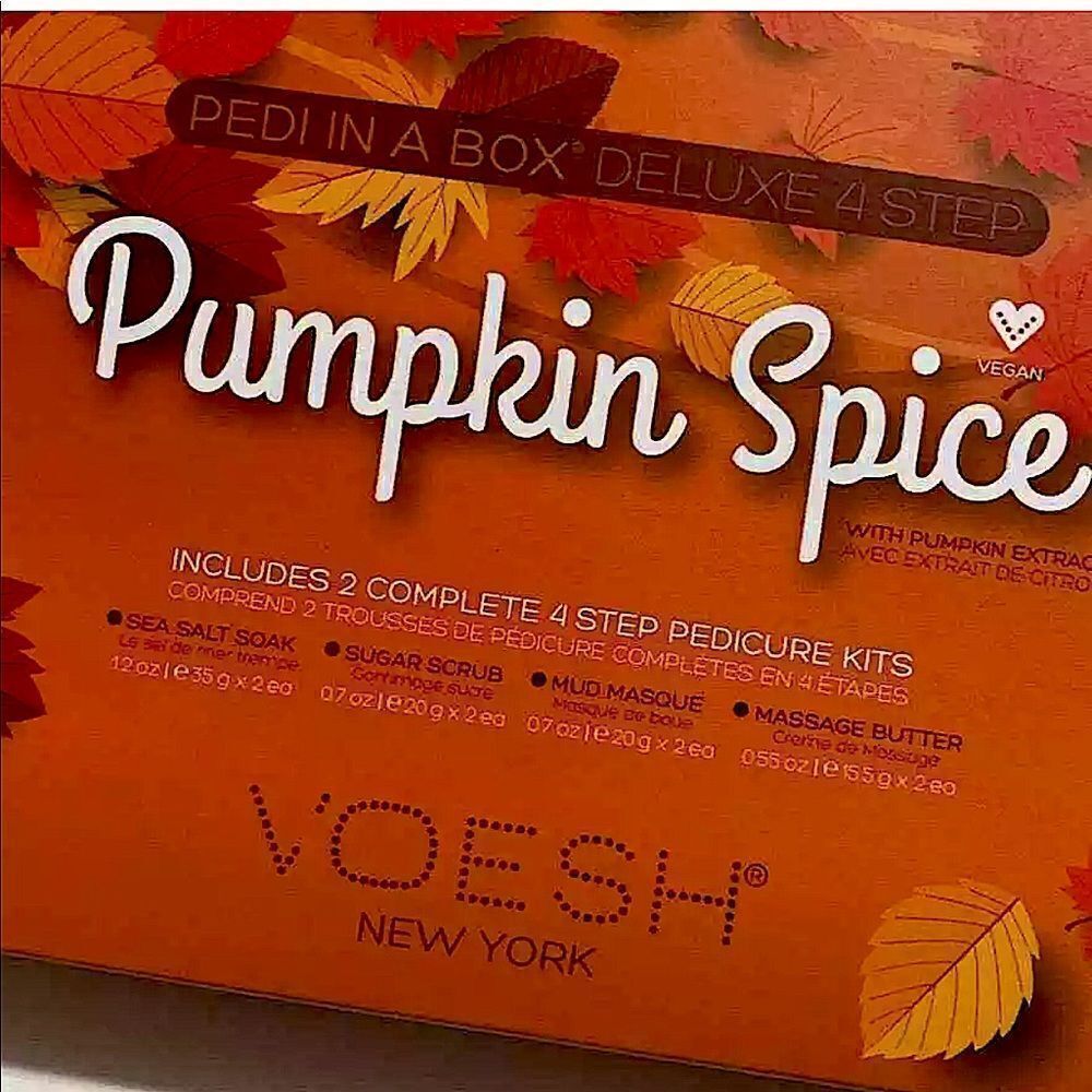 VOESH New York's Pumpkin Spice Pedi In a Box 4 Step - Picture 4 of 6